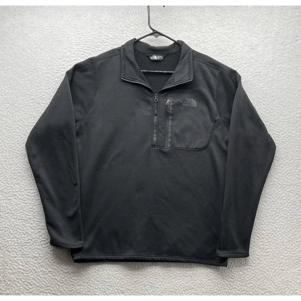 North Face Canyonlands Jacket Mens Medium M Black Lightweight‎ Packable Fleece